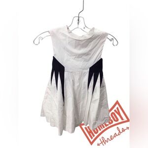 Jacadi Elegant White and Black Dress